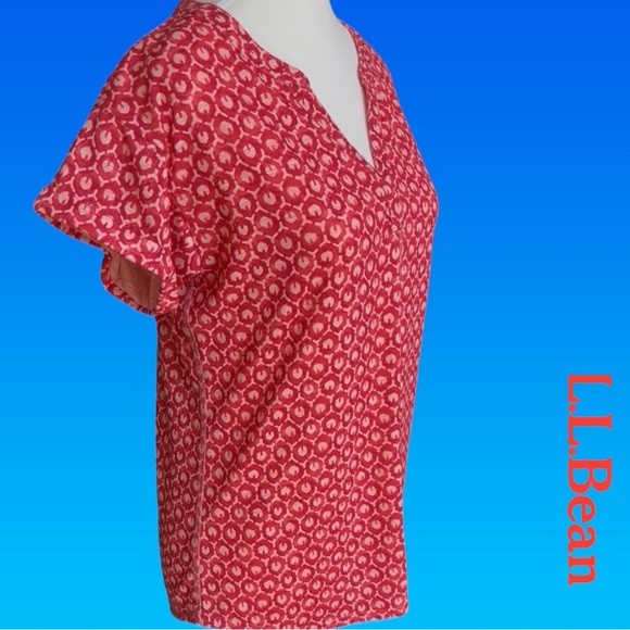⭐️HP⭐️ Fitted Red and White Short  Sleeve Blouse - Picture 6 of 8